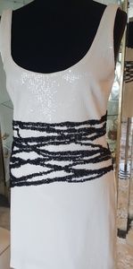 Ivory Sequins with black beads